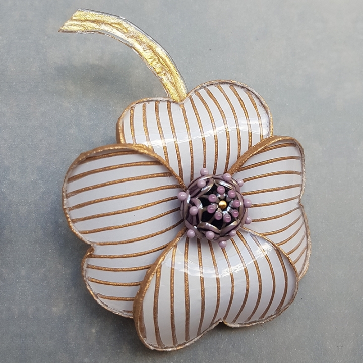 Broche Fleur Strillé