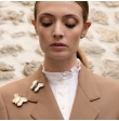 Broche papillon nacre