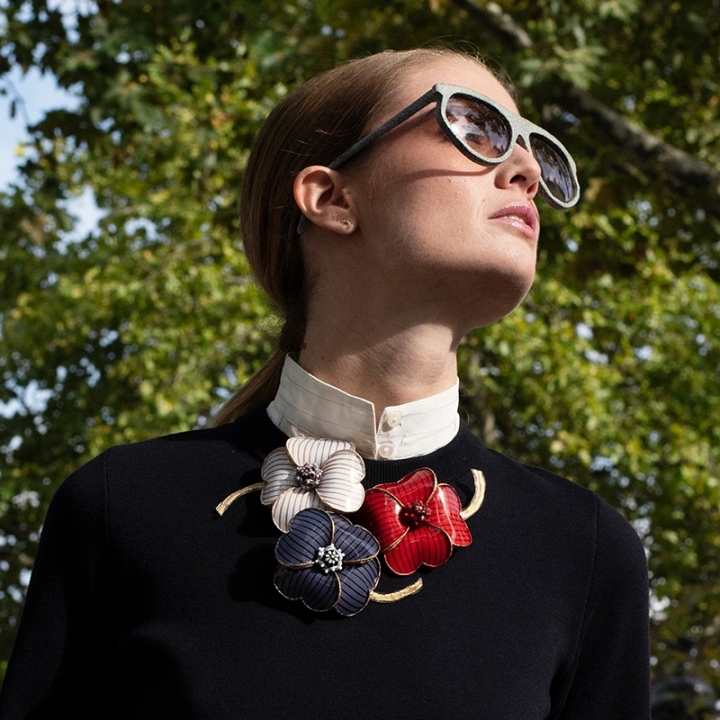 Broche Fleur Strillé