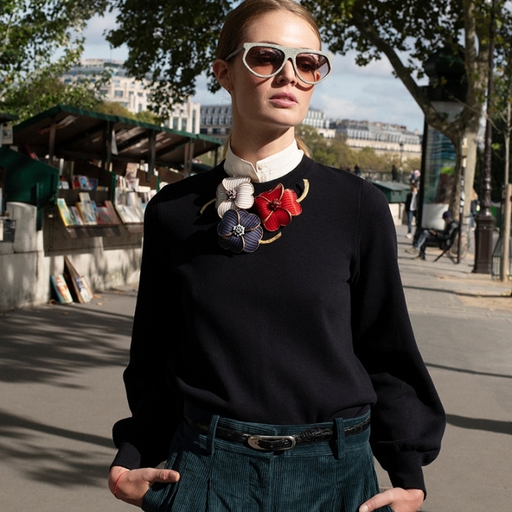 Broche Fleur Strillé