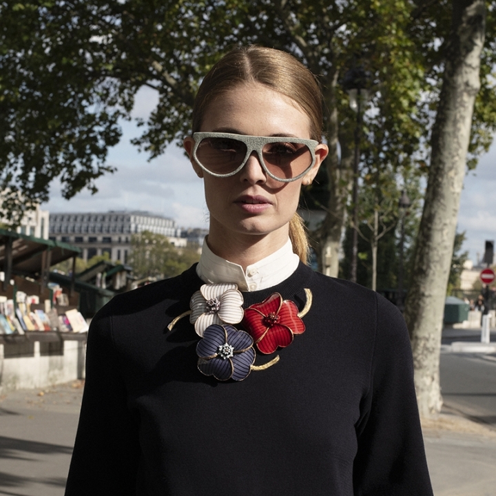 Broche Fleur Strillé