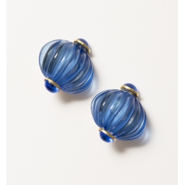 Boucle d'oreille Parfum bleu