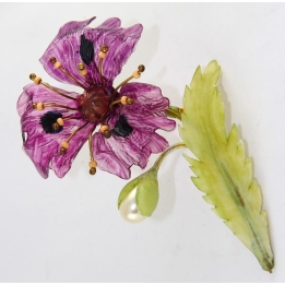 BROCHE COQUELICOT