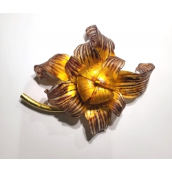 FLEUR DU DESERT MARRON/OR