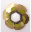 BROCHE Printemps kaki
